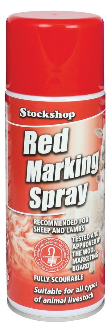Cattle/Sheep/Pig Marker Aerosol (Wool Mark Approved) Red – MAS01R MAS01R