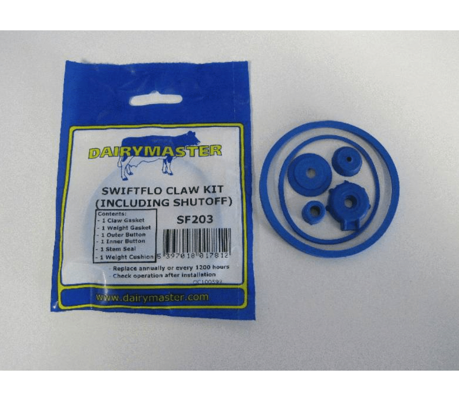 Dairymaster Swiftflo claw seal kit (including shutoff) (pack of 10) SF203
