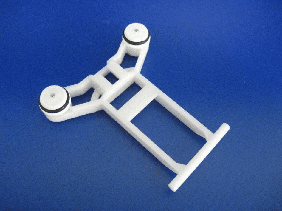 Clustercleanse water powered doser exhaust valve support assembly