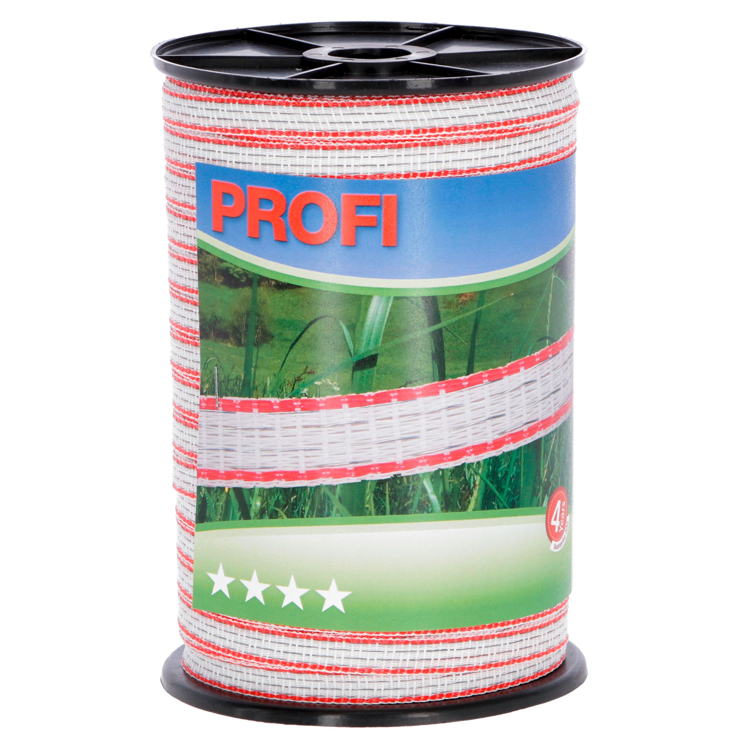 Euro Guard Weidezaunband PROFI 12 mm, weiß/rot | 200 m
