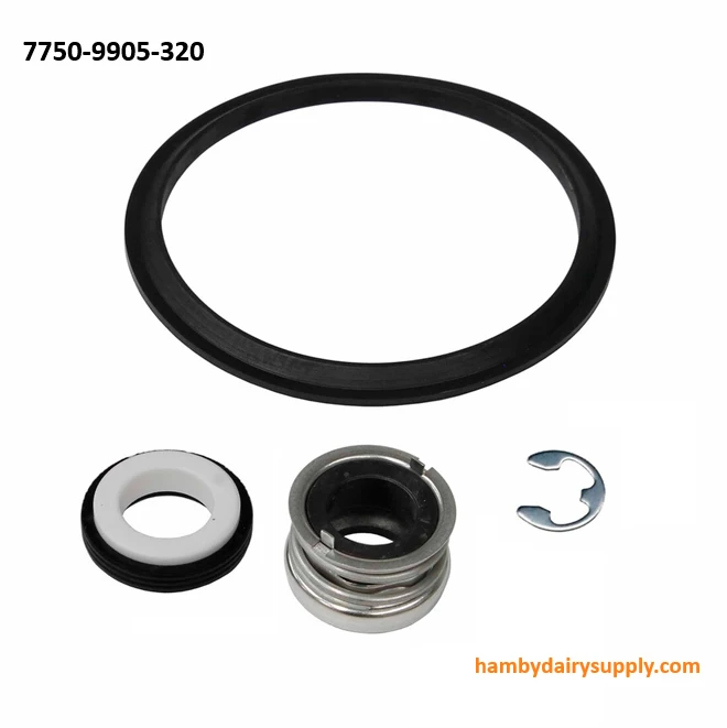 Basic 4 piece Milk Pump Seal Kit - fits current GEA / Surge (spring driver) 7750-0026-465