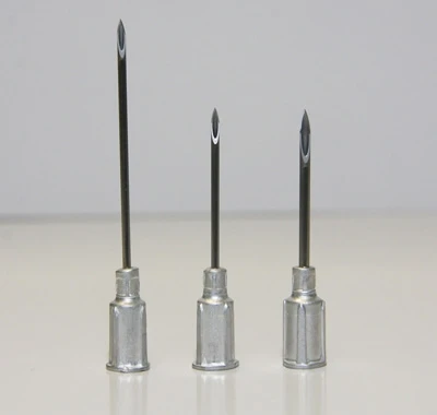 Aluminum hub 14 Gauge x 2 inch needles (box of 100)