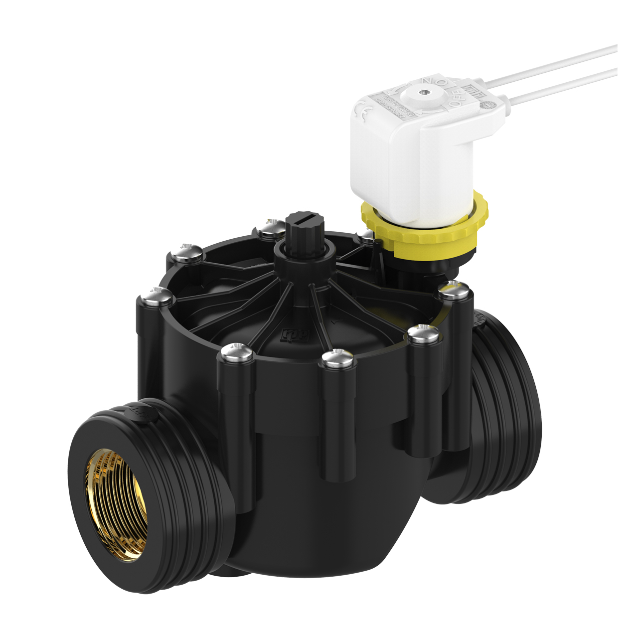 Wassermagnetventil 1/2" mit 230V Spule, stromlos geschlossen