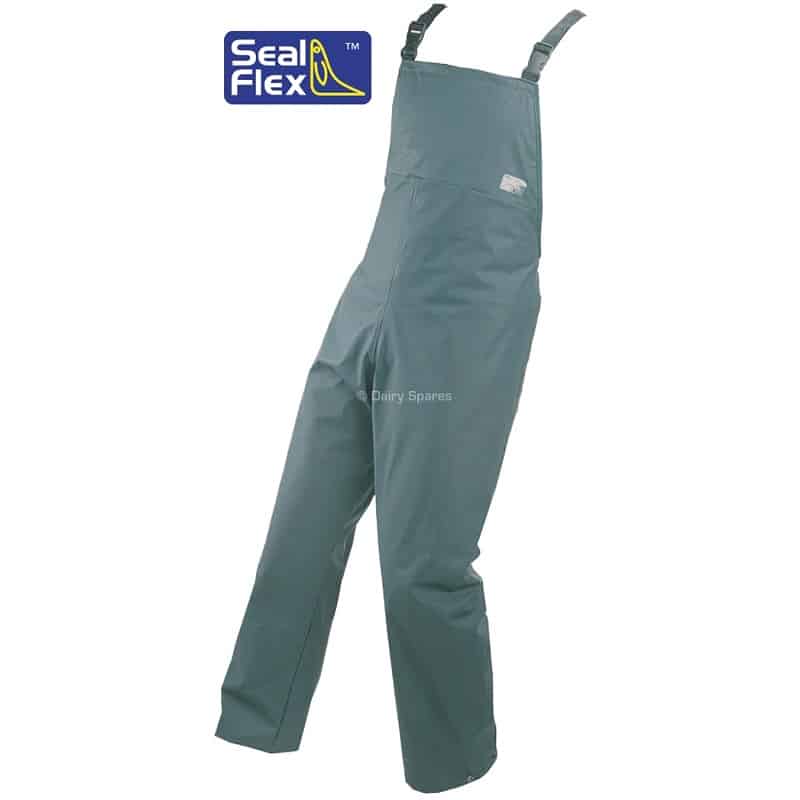 Seal flex waterproof bib and brace green SE05