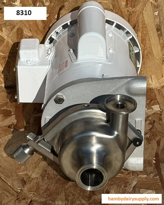1 HP OEM Delaval Milk Transfer Pump - Wall Mount - Washguard Motor Free UPS Shipping R10432