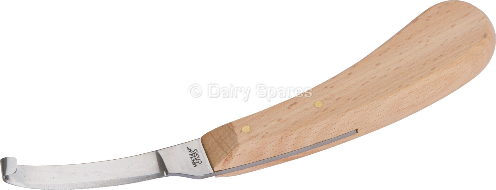 Aesculap® Hoof Knife, Single Edge Right Hand Small Blade, Hardwood Handle (GTA300) – HKA19R GTA300