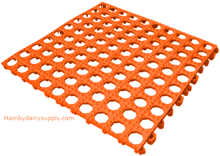 Parlor Floor Mat - Orange 20 x 20 x 1 - Sold Each 4999-1110-176
