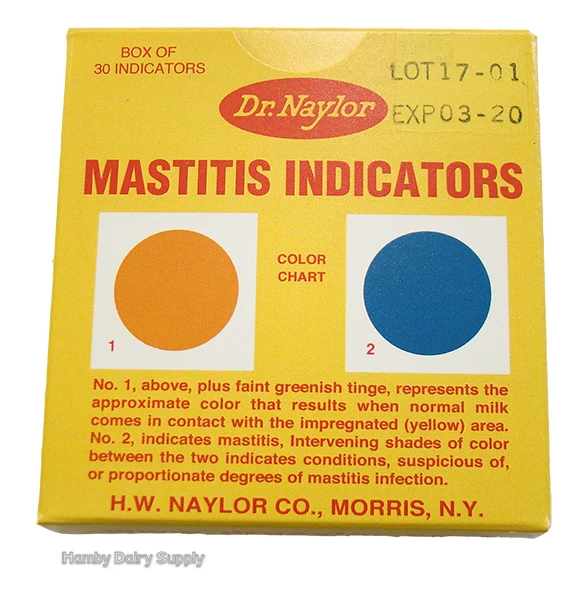 Mastitis Indicator Paper 30 pack - Dr Naylor C-221