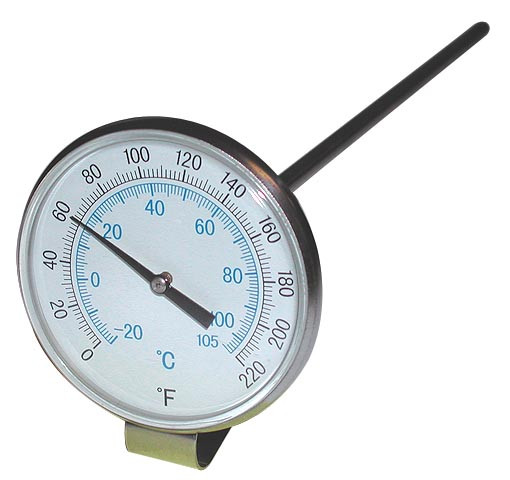 Dial-Type Liquid Thermometer - Dual Scale