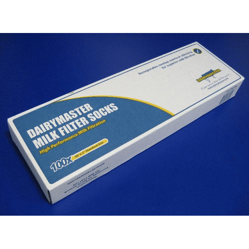 Dairymaster milk filter socks 26″ x 3″ pack of 100