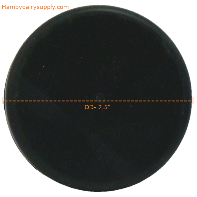 Black Rubber Cap for Pipeline Inlet 7750-0085-238