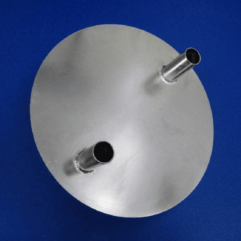 Dairymaster stainless steel dump bucket in can lid