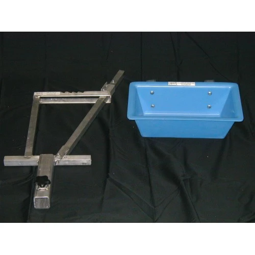 Aluminum Goat Stanchion and Feed Pan - No Base