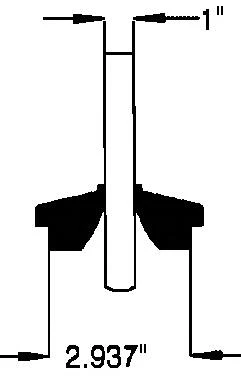 Agitator Shaft Shield - Fits Zero Vacuum tank 7750-0085-377