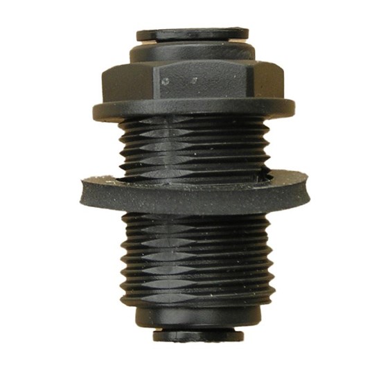 Heatwave Bulkhead Push-Fit Assembly 8mm and Washer SOL-HWB