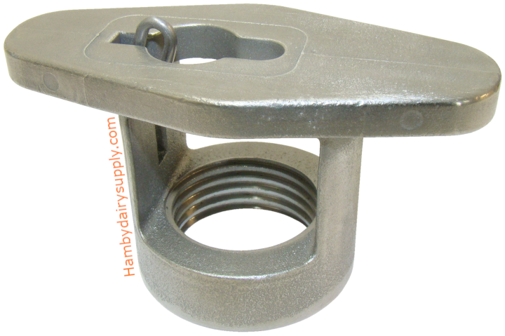 SS Handle Only - Locking Nut for Plunger Style Outlet Valve for DEC Dari-Kool Milk Tank M-30244
