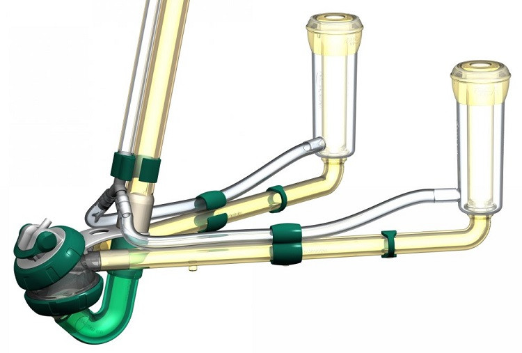 OviTwin Sheep Milker / Mini Goat / Nigerian Dwarf Milker with Manual Shut Off for highline pipeline milking only 7036-2620-150