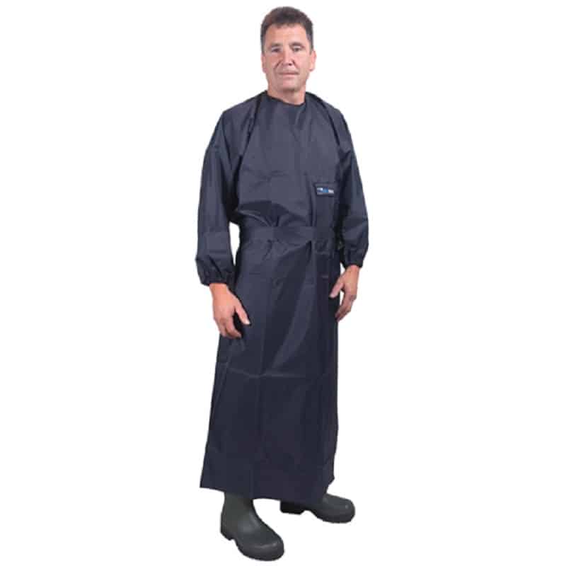 Drytex devon dairy gown (navy) – long sleeved CL28