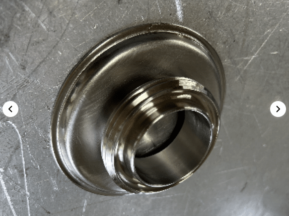 3 RJT Blank to 2 RJT Male Stainless Steel (with nut and seal) SSF09