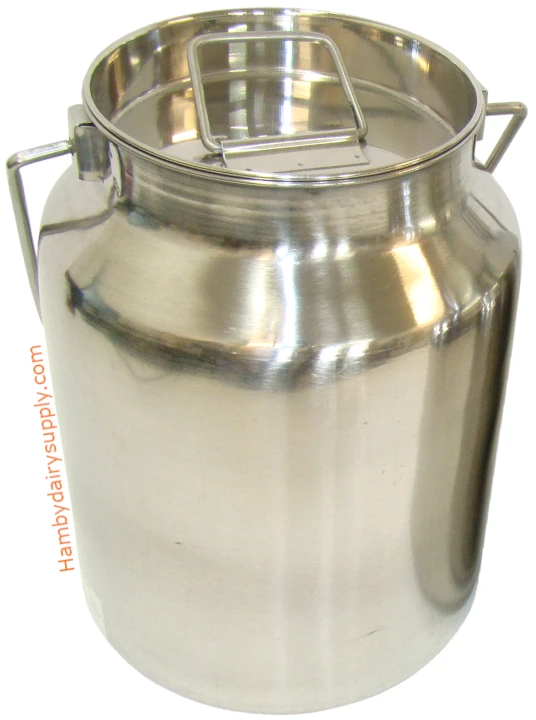 Case of 12 - Scratch & Dent Sale! 1.3 gallon Stainless Steel Milk Storage Can (5 quart)