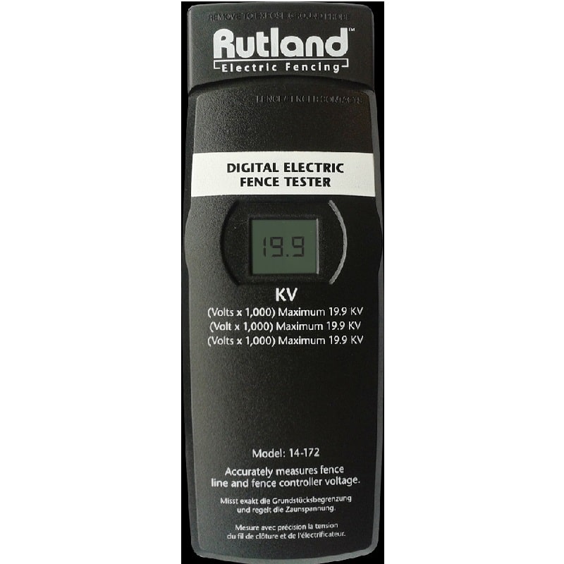 Rutland Electric Fence Tester Digital Voltage Meter 488229R