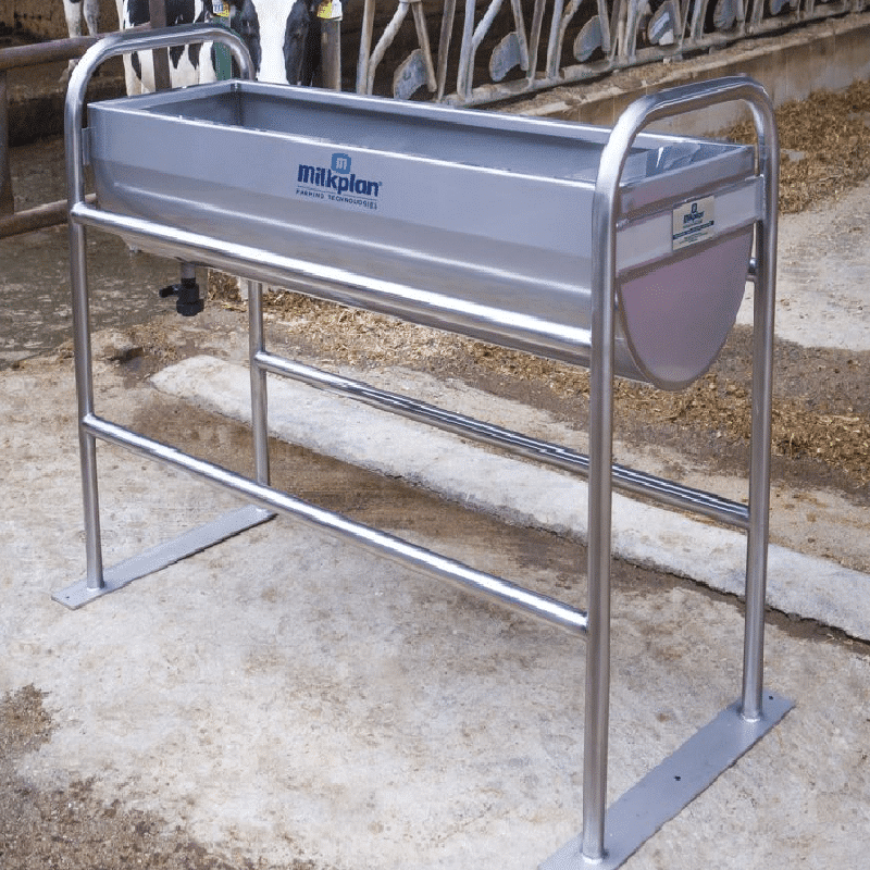 Milkplan stainless drinking trough floor mounted AISI 304