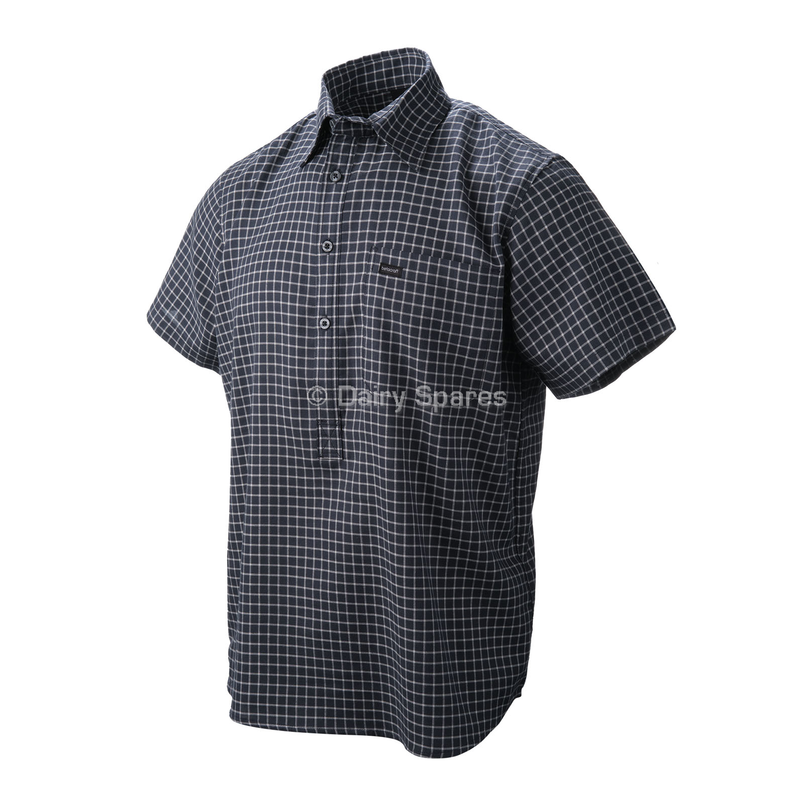 Betacraft Horizon Short-Sleeved Shirt Dark Navy/Cream – BCS12F BCS12F