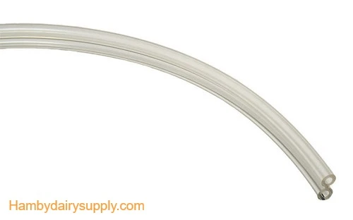 86TV Double Hose 1/4 inch ID ** Twin** Clear Pulsation Tubing per foot 4999-1090-019
