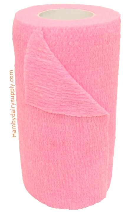 Hot Pink - Cohesive Flexible Bandage 4 inch x 5 yards stretched