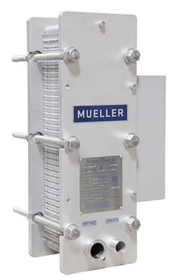 Sale! 61 Plate AT4 Dual Pass Mueller Plate cooler - Wall Mount M-9400937