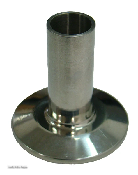 End Cap with Nipple 1.5 inch TriClamp x 5/8 Milk Hose