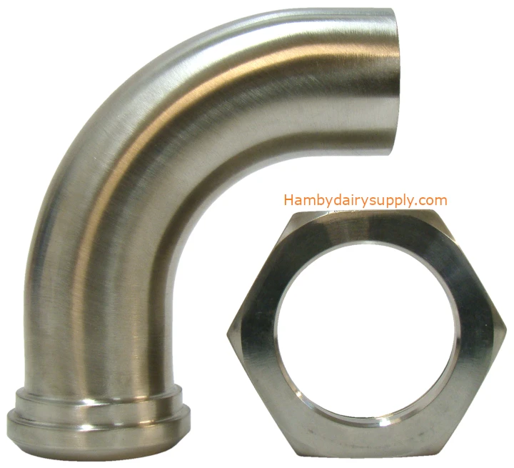 Male Bevel Seat x Hose adaptor - 1.5 inch - elbow