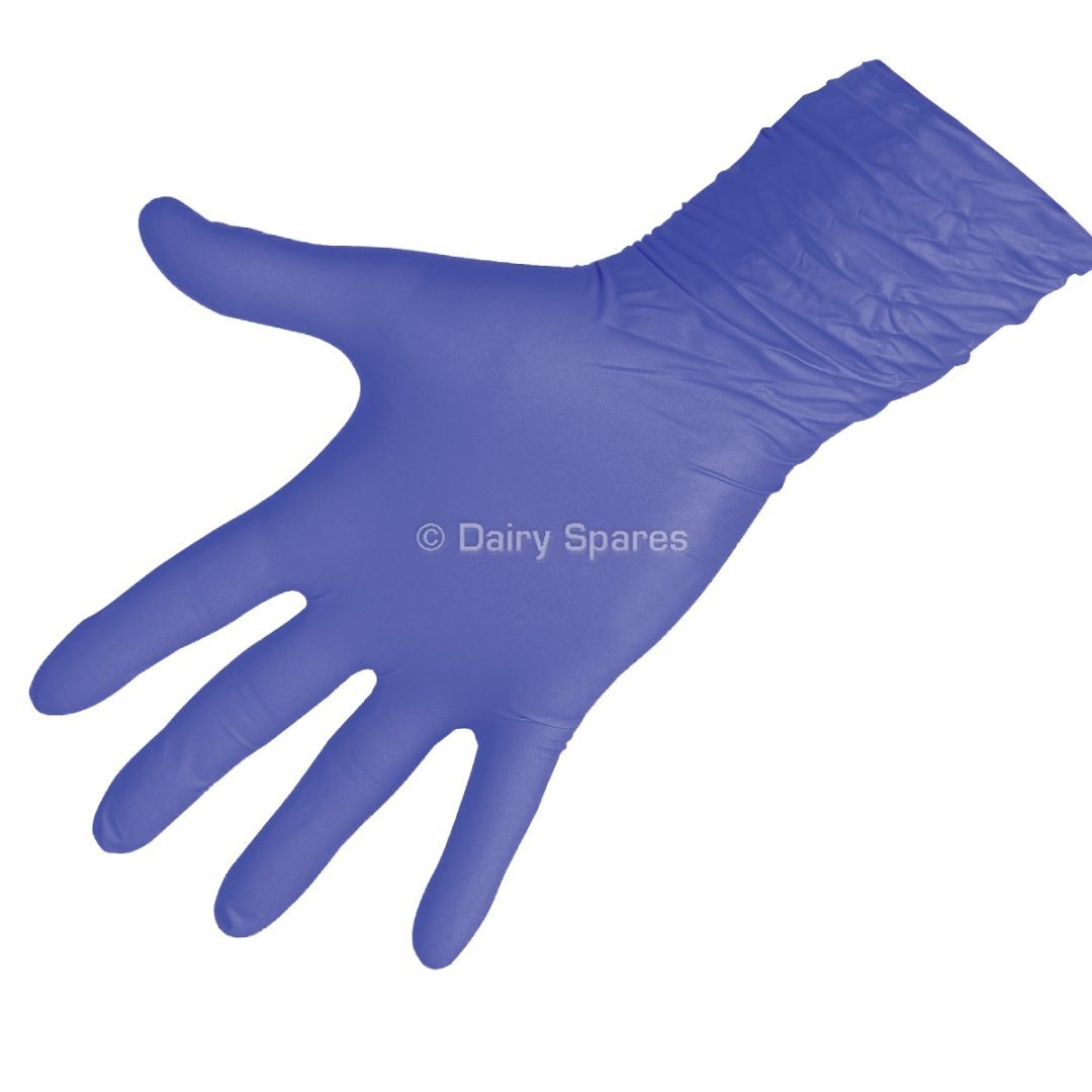 febra™ Violet Nitrile Milking Glove, Long Cuff, Powder Free (50Pk) – GLV53S GLV53S