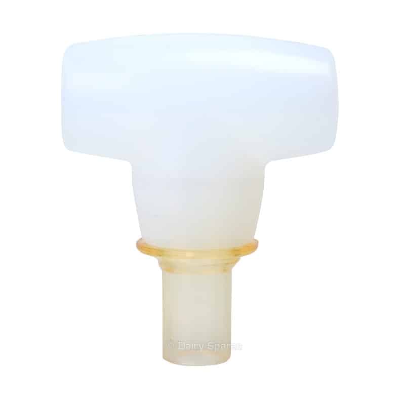 Clear silicone reducer tee with branch 32mm to 16mm SF130