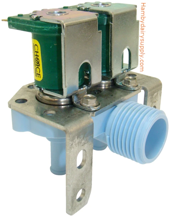 Dual Water valve with 24 volt coil for Mueller Washer M-8820278