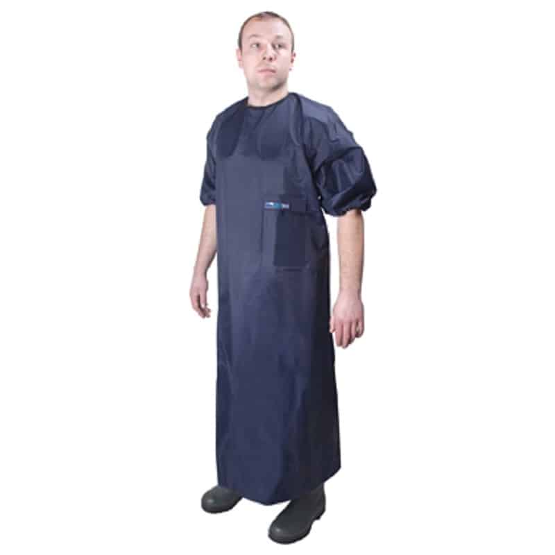 Drytex devon dairy gown (navy) – short sleeved CL29