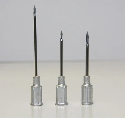 Aluminum hub 18 Gauge x 1.5 inch needles (box of 100)