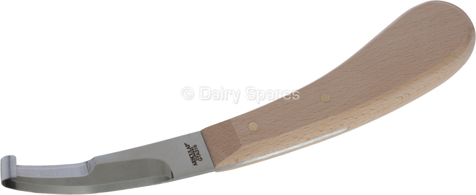 Aesculap® Hoof Knife, Double Edge Medium Blade, Hardwood Handle (GTA316) – HKA17A GTA316