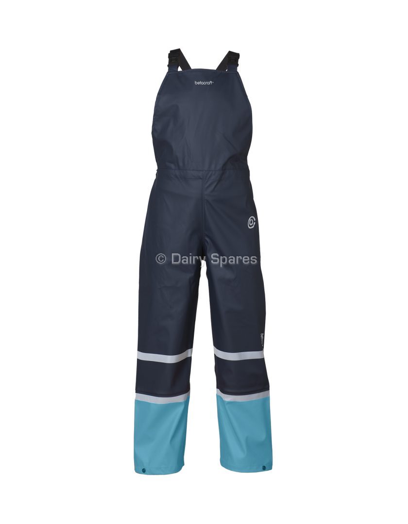 Betacraft Tuffbak Flex Children’s Bib Over Trousers Navy/Pale Blue Size 2 – BCF75S BCF75S