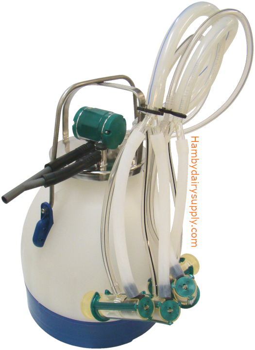 2 Sheep GEA TopFlow Z Bucket Milker with 5.5 gallon Poly bucket Best In Class