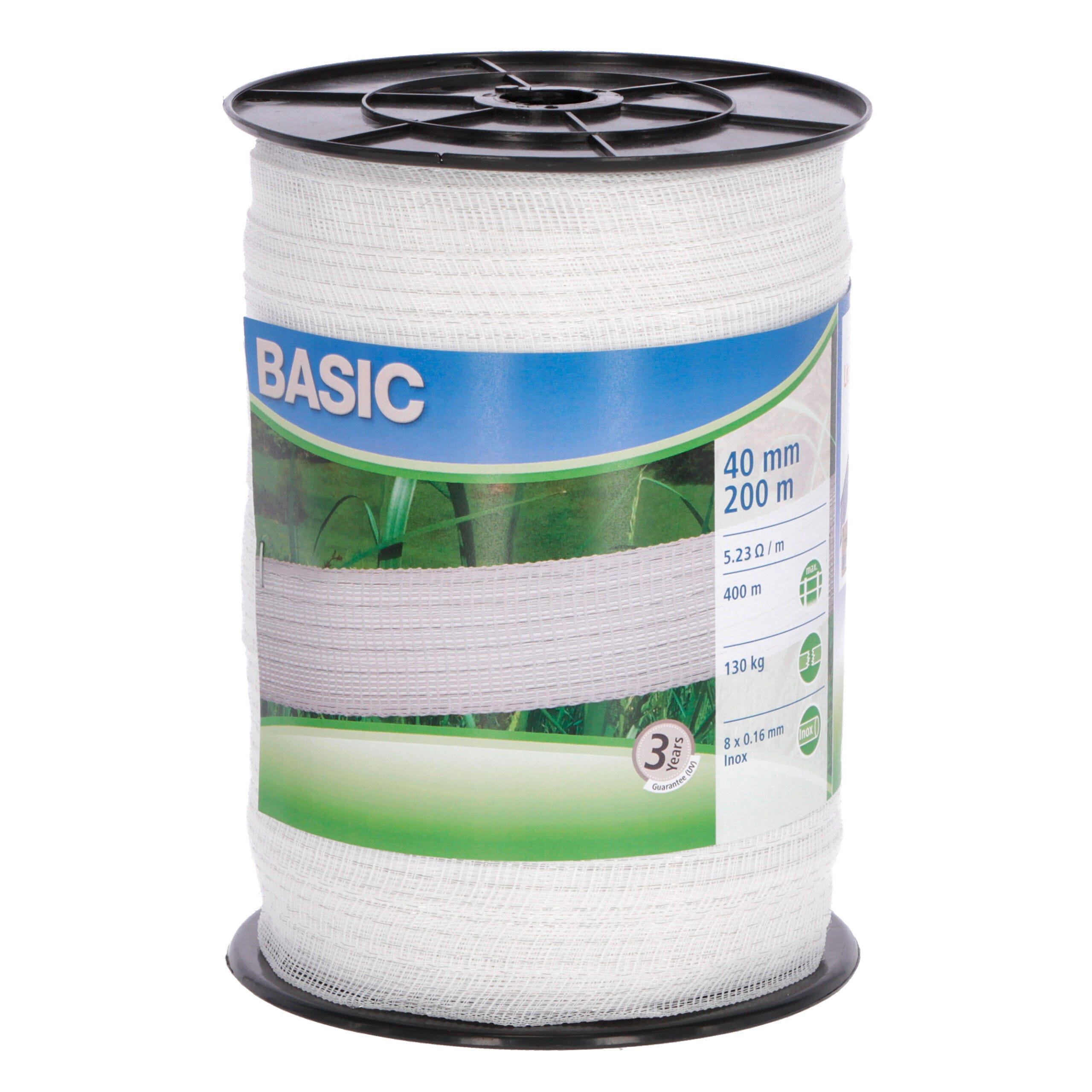Euro Guard Weideband BASIC 40 mm, weiß | 200 m