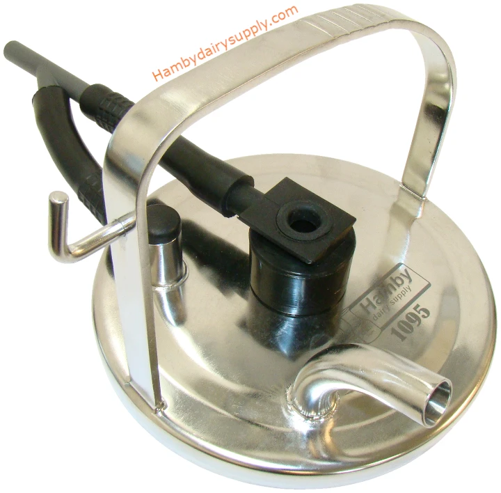 Replacement Stainless Steel lid for Hamby 1 cow and 1 goat bucket milkers 7021-2627-020